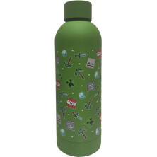 Botella Acero Inoxidable Minecraft 500ml